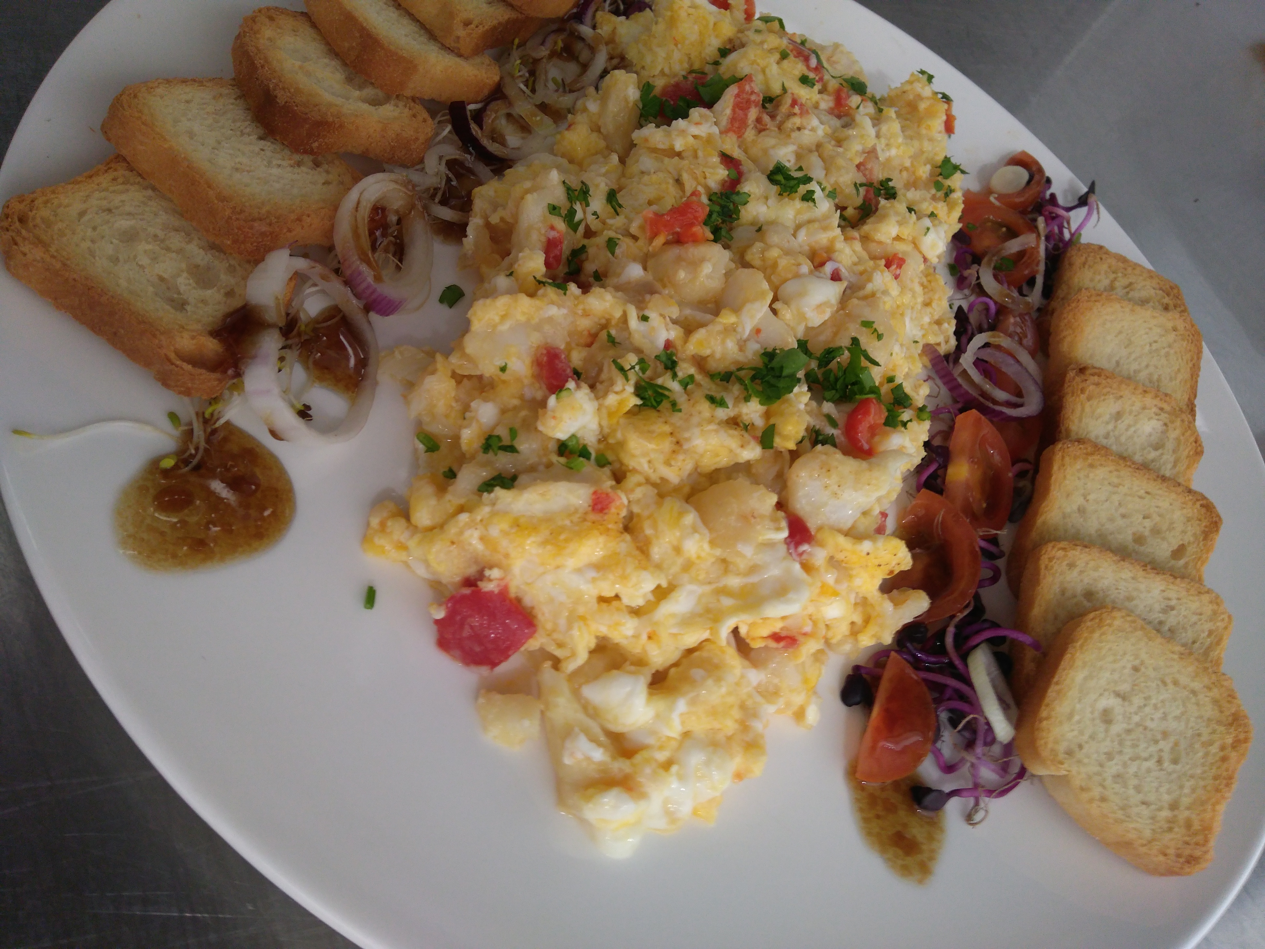 Revuelto de bacalao